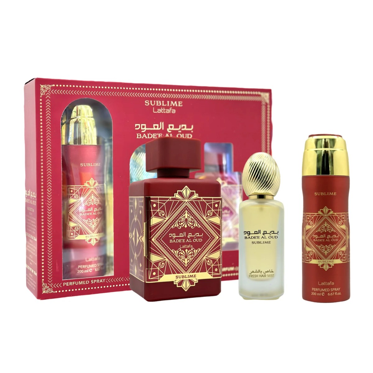 Set Bade’e al Oud Sublime LATTAFA (Kayali Eden Juicy&nbsp;Apple)