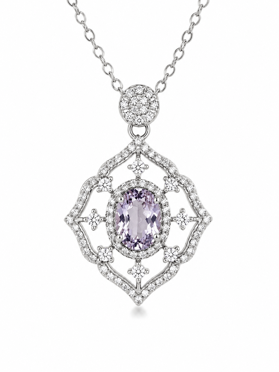 Dije de Amatista Lavanda LUX GEMAS&nbsp;HN